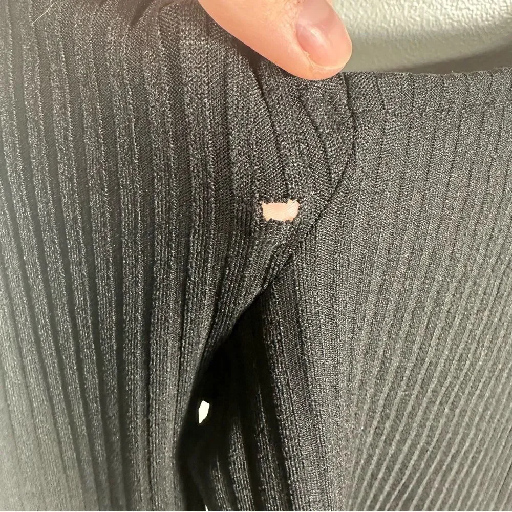 Madewell black ribbed